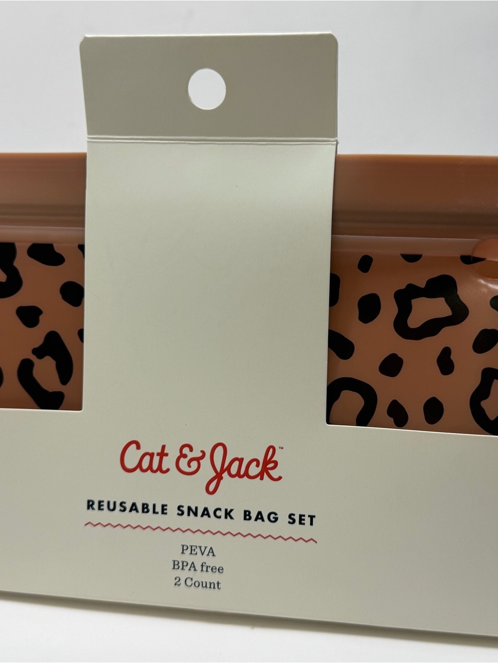 Cat & Jack Leopard Print Reusable Snack Bags - Brown & Black - Picture 5 of 5